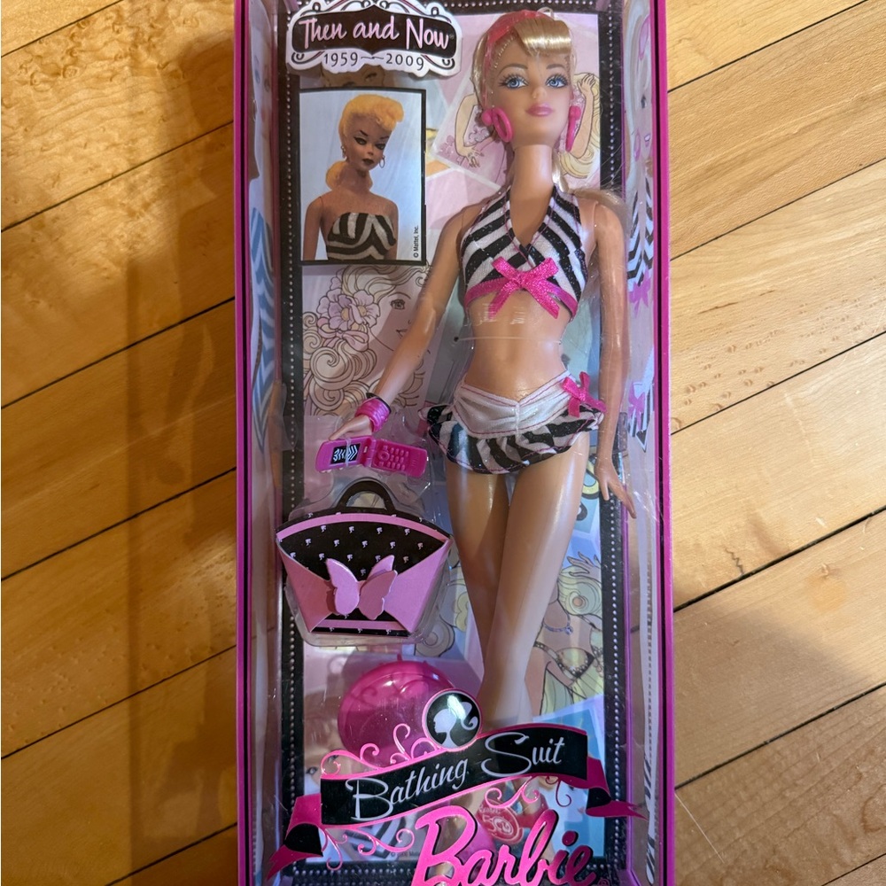 Barbie Doll Bathing Suit Barbie -Then and Now 2008